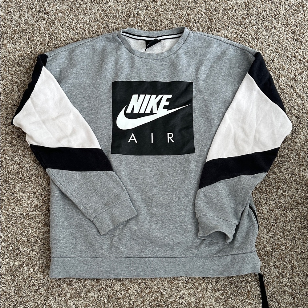 Nike Air Sweatshirt Side Zip Sz Medium